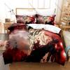 Street Graffiti Art Gachiakuta Chibi Characters Cleaners Battle Scene Anime Merch 3PCS Bedding Duvet Cover + 2 Pillowcases