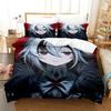 Anime Genshin Impact Arlecchino Bedding Set Duvet Cover Bed Set Quilt Cover Pillowcase Comforter King Queen Size Boys Adult