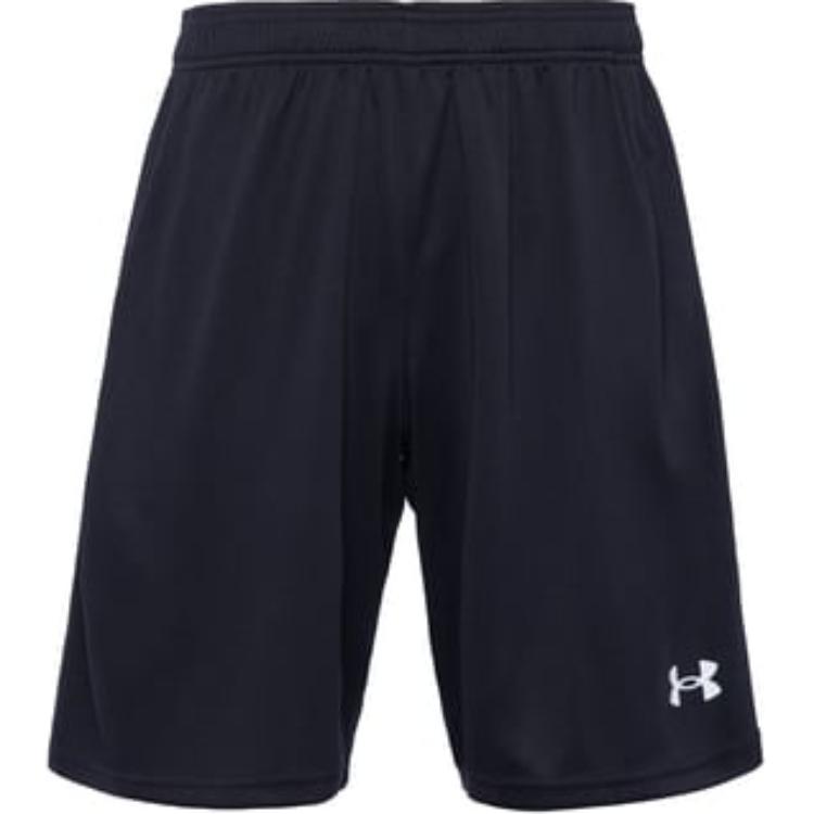 Under Armour Топ-майка с V-образным вырезом и принтом логотипа Вязаные спортивные шорты для тренировок Баскетбольный комплект Мужские комплекты Белый Черный 23500101-100-+-21500201-001