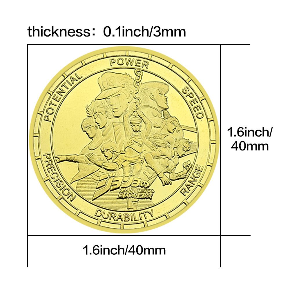 Cartoon Anime Gold Plated Badge Collection Gift Commemorative Coin