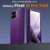 For Google Pixel 10 Pro Fold with Magnetic Power [Hidden Kickstand][Screen Protector][Hinge Protection] Slim Shockproof Protective Phone Case-Purple