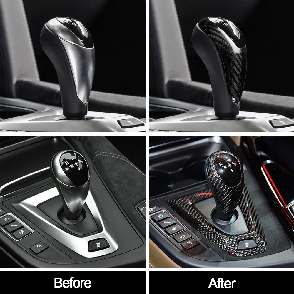 Для BMW M2 F87 M3 F80 M4 F82 F83 M5 F10 X5M F85 X6M F86, рычаг переключения передач из настоящего углеродного волокна, ручка переключения передач, крышка, автомобильные аксессуары
