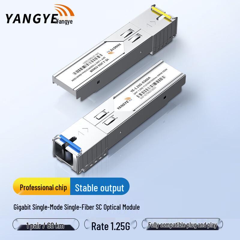 YY 1.25G SFP Гигабитный BIDI Одноволоконный Оптический Модуль