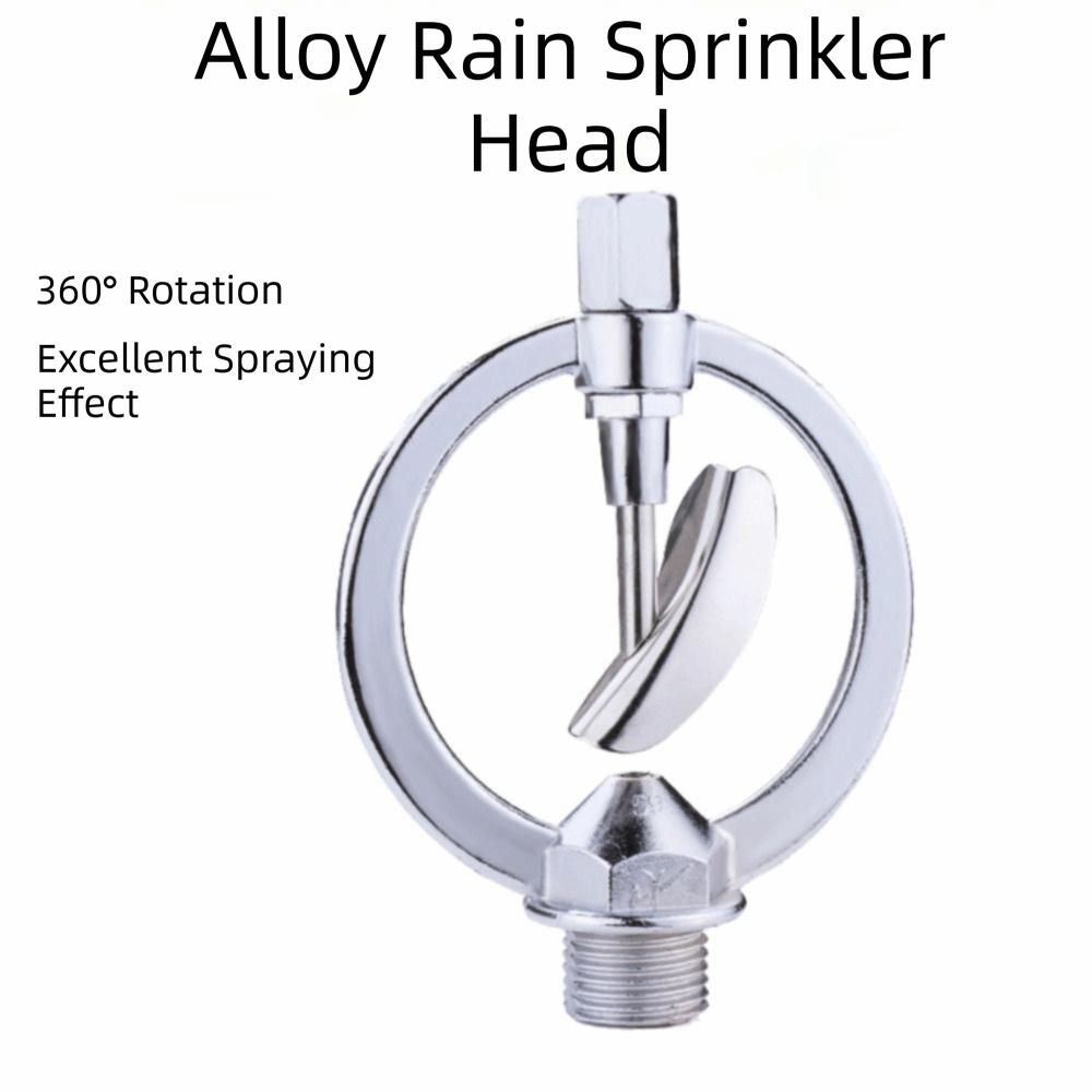 Metal Butterfly Head Zinc Zinc Alloy Rain Nozzle 360 Degree Rotation Rotating Sprinkler  Garden Lawn