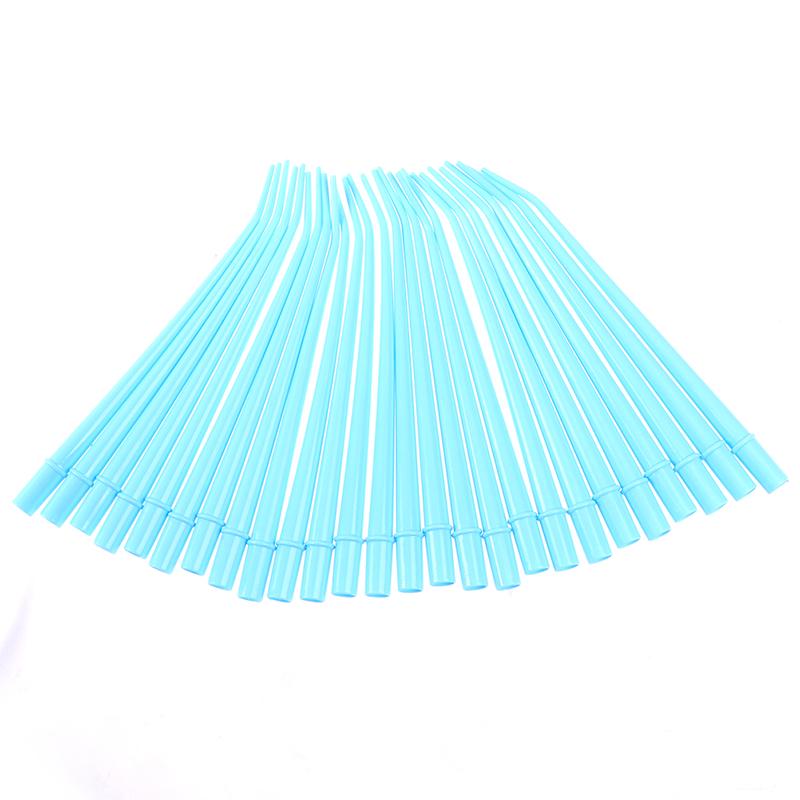 25 Pcs Dental Disposable Elbow Saliva Ejector Suction Tube Surgical Aspirator