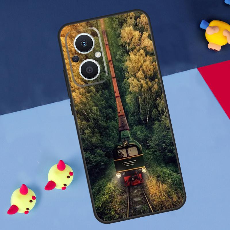 Классический паровоз Железная дорога Для OPPO Reno 14 13 12 11 10 Pro 11F 12F 13F 14F 7 8 Lite 8T OPPO Find X9 X5 X6 X8 Pro Чехол