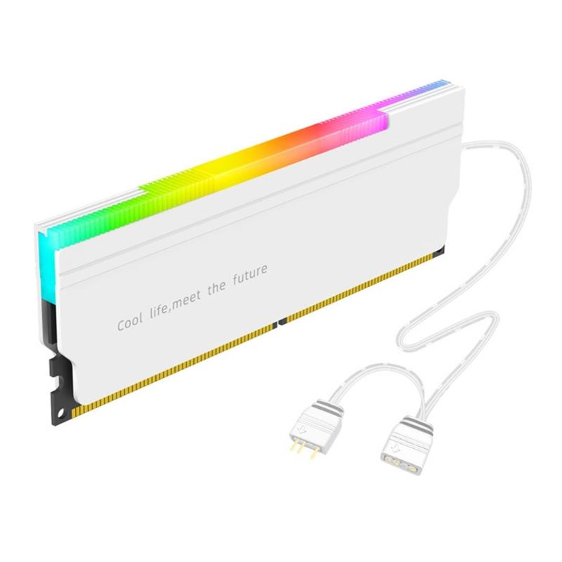 Улучшенный охлаждающий радиатор для модулей оперативной памяти DDR4, настраиваемая ARGB-подсветка, совместимость с несколькими платформами, рассеивание тепла ПК