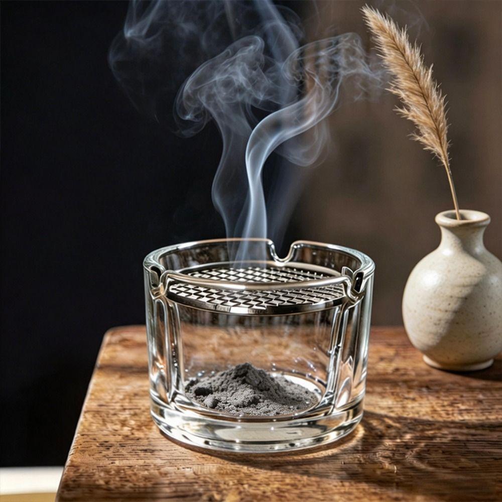 Creative Incense Burner Glass Fragrance Censer Craft Ornament Aromatherapy Stove Indoor