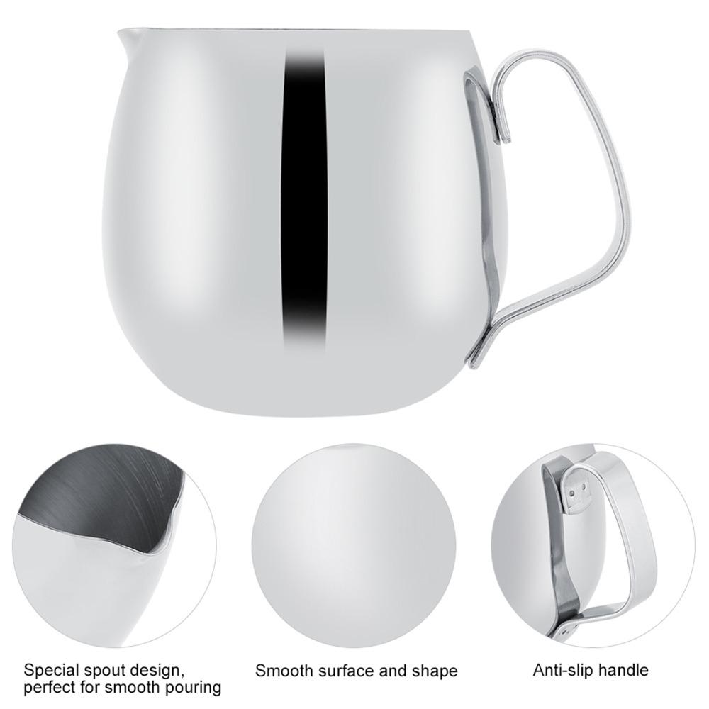 Smooth Surface Latte Coffee Cup Thick Stainless Steel Stainless Steel Pitcher  Coffee Making