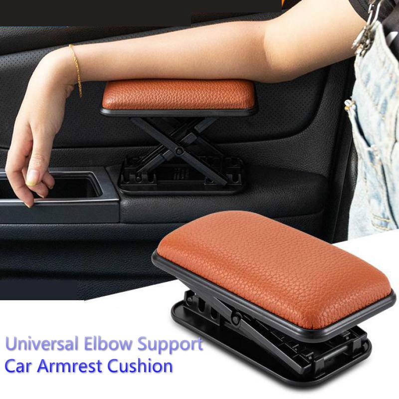 Car Armrest Pad Adjustable Armrest Cushion Adjustable Height Car Armrest Left Right Elbow Support Pad Anti-Fatigue Armrest Pad