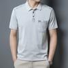 2025 новый бренд мода хлопок большой карман мужская одежда рубашки поло для мужчин рубашки короткий рукав футболки мужская одежда 428