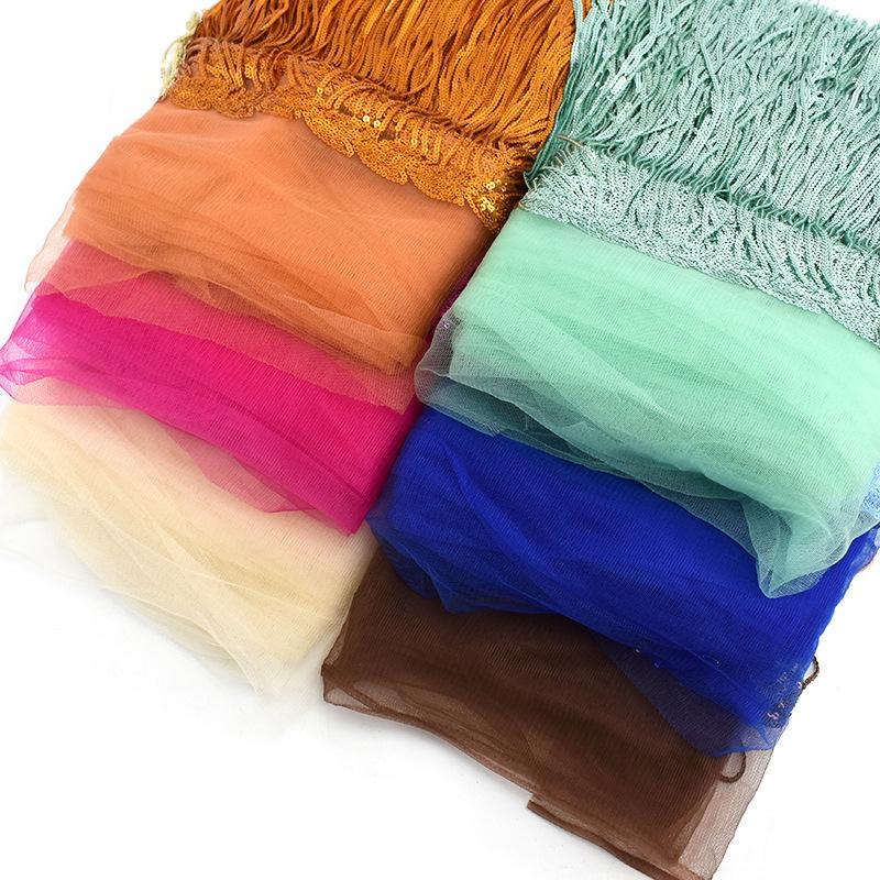 5 ярдов, 20 см, разноцветная блестящая бахрома для шитья одежды, кружевная отделка с кисточками, платье хула, рождественское украшение, аксессуары «сделай сам»