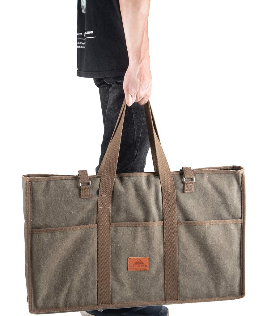 Кемпинговый лунный костер, полевая стойка, сумка для хранения, сумка-тоут, холщовая, мягкая CK-B