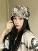 [Summer retro tie-dye stacking hat] New versatile face small thin breathable casual women's baotou