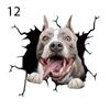 18 стилей, клейкая наклейка на стекло, окно, наклейка с забавной собакой, наклейка на автомобиль, электростатический декор