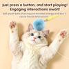 with Fluff Ball Electric Cat Teaser Wand USB Rechargeable Smart Cat Toys  Indoor Outdoor Play