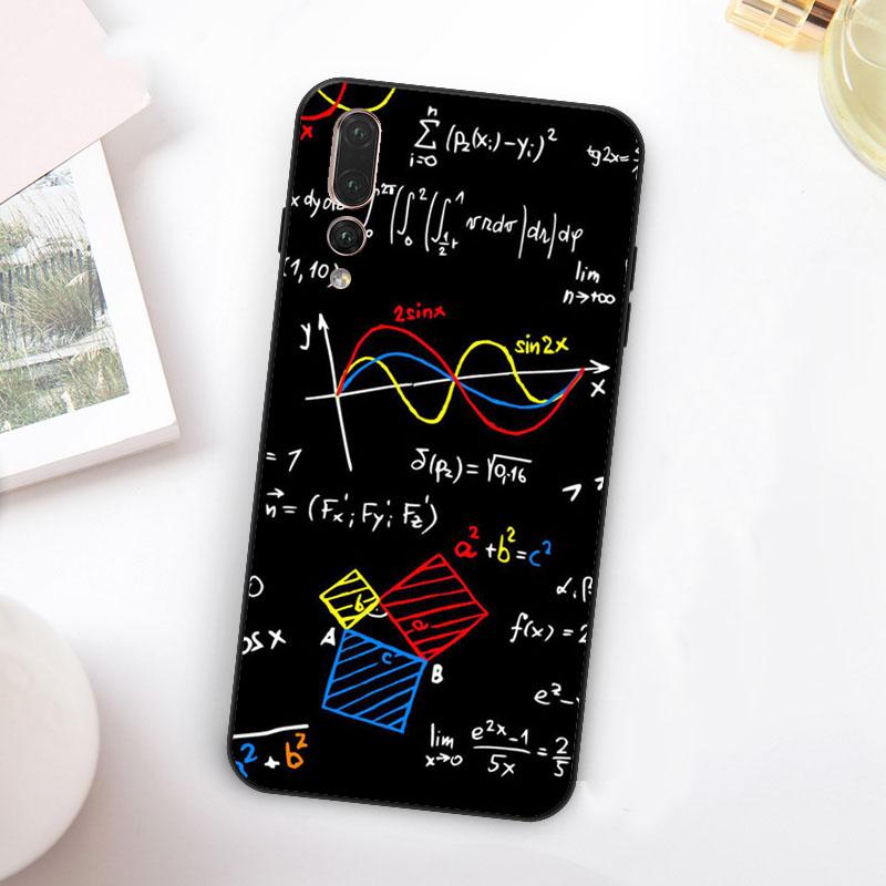Чехол с формулами и уравнениями для Huawei Nova 11 10 9 SE Y70 Y60 Y90 Y61 Y91 Y73 Y72 12i 11i 8i P30 P40 Lite P60 Pro