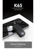 K65 Одноухий Bluetooth-гарнитура-клипса для спорта: Выдвижной, С шумоподавлением, Длительное время ожидания, Вибрация при вызове.
