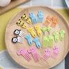 HILIFE for Children Bento Lunches Toothpick Party Decor Cute Mini Cartoon 10pcs/pack Animal Farm Fruit Fork Snack Cake Dessert Food Fork