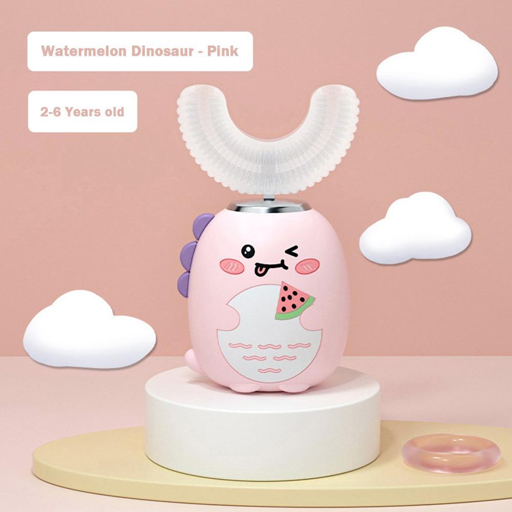 U-shaped Electric Toothbrush Silicone Brush Head Baby Toothbrush Children Tooth Brush for 2-6y