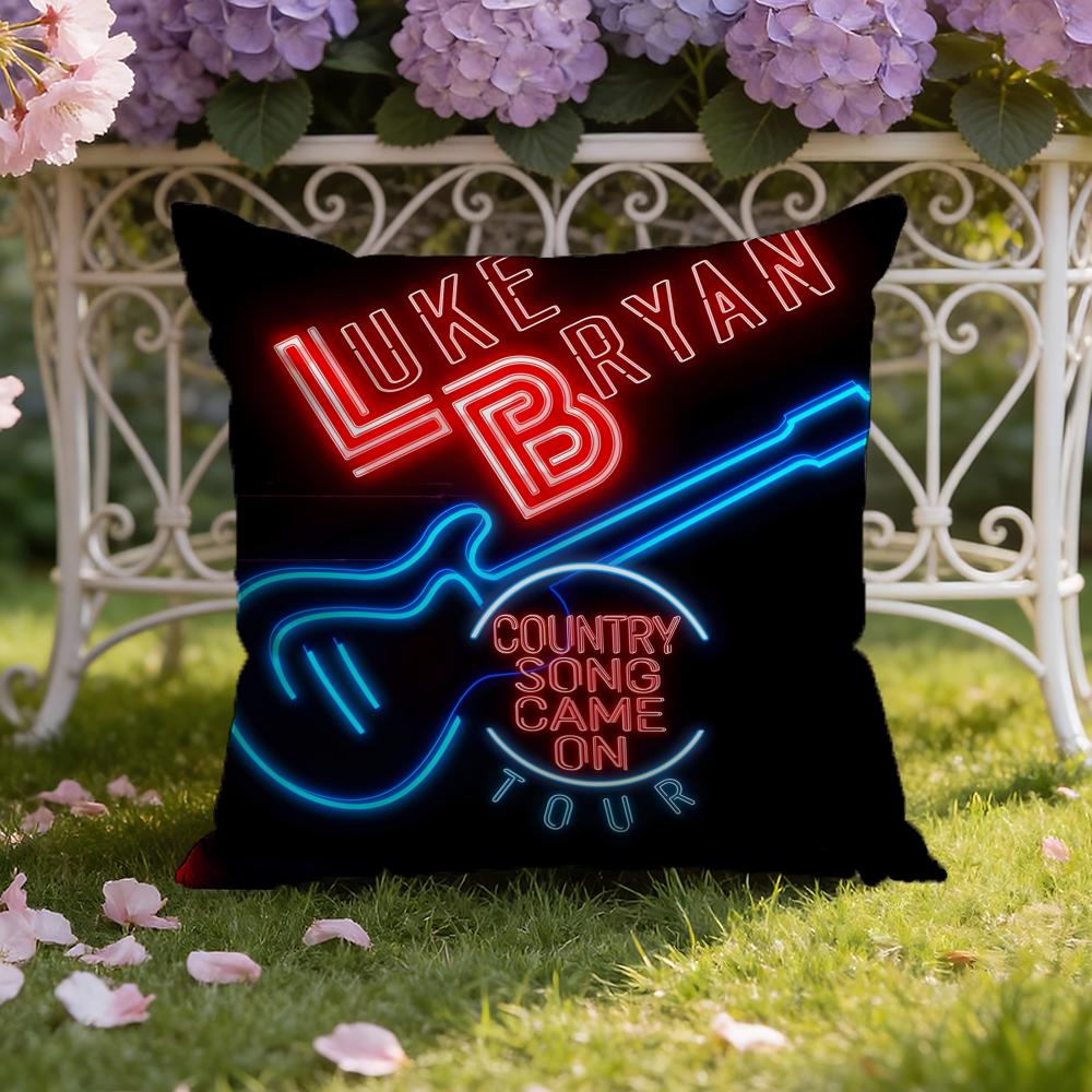 Luke singer B-Bryan Cushion Cover Home & Car Dual-Scene Pillow Cover: Reversible for Premium Comfort