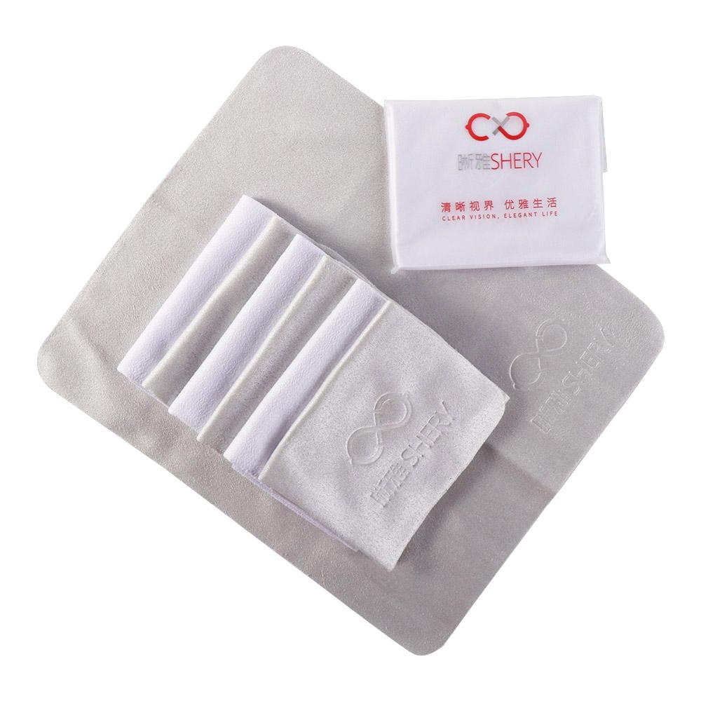 10Pcs Suede Glasses Cleaner Cloth Letter Sunglasses Cleaning Wipes Simple Lens Cleaner Cloth Camera