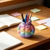 Rainbow Down Coat Pen Holder, 3D Printed Puffer Jacket Desk Organizer, Creative Storage for Stationery And Brushes