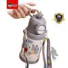 DKADI 1108 Детская термокружка из нержавеющей стали 316L с мультяшным дизайном и трубочкой