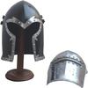 Viking Battle Visored Knight Black Helmet Medieval Barbate Helm Armor SCA LARP Replica