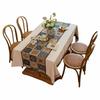 Thick Cotton Linen American Country Farmhouse Style Rectangular Tablecloth