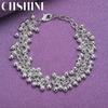 CHSHINE 925 Sterling Silver Matte Grape Bead Bracelet For Women Fashion Charm Jewelry
