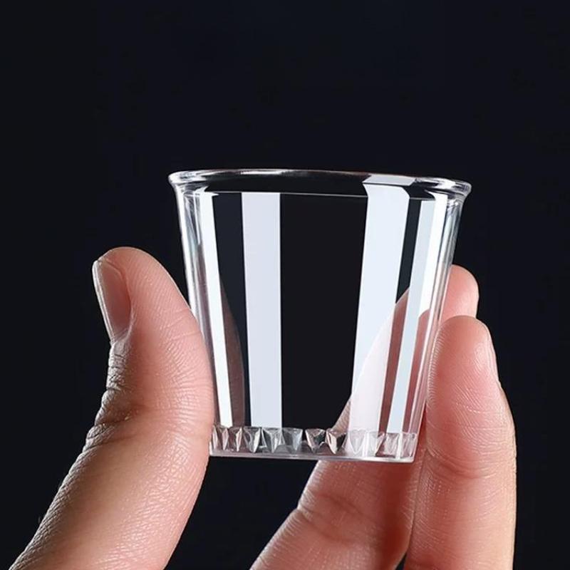 30ml Disposable Drinking Cup 50ml Mini Transparent Plastic Cups Wedding Birthday Party Drink Cup Wine Glass 100ml High-temperature Resistant Water Cup