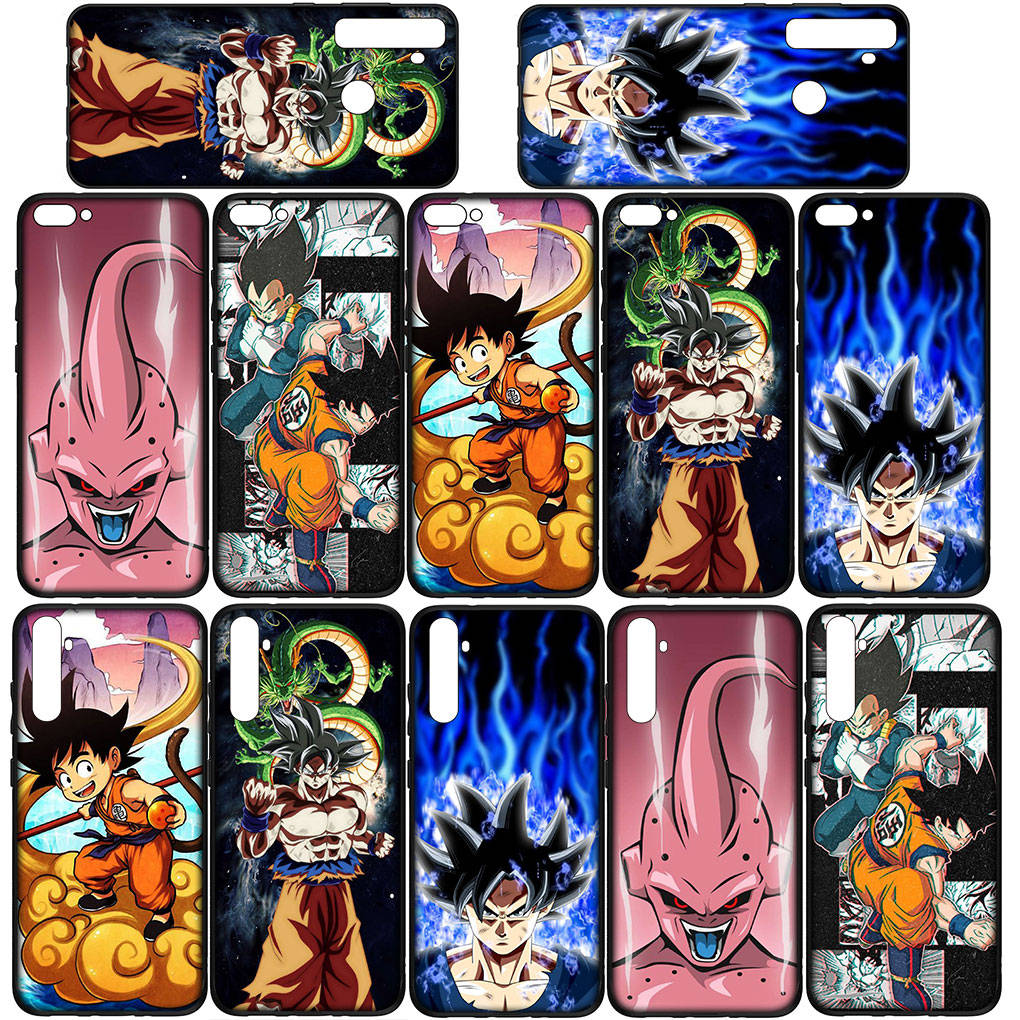 Чехол для iPhone 16 15 Xiaomi Redmi Note 14 13 12 11 Pro Max 16e Samsung Galaxy S25 S24 S23 Moto OPPO Huawei Goku Dragon Ball Z DragonBall Phone Case