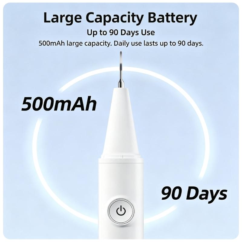 Rechargeable Pet Teeth Cleaning Device with Type C Charging, Three Power Choices and Integrated Light for Routine Dog and Care