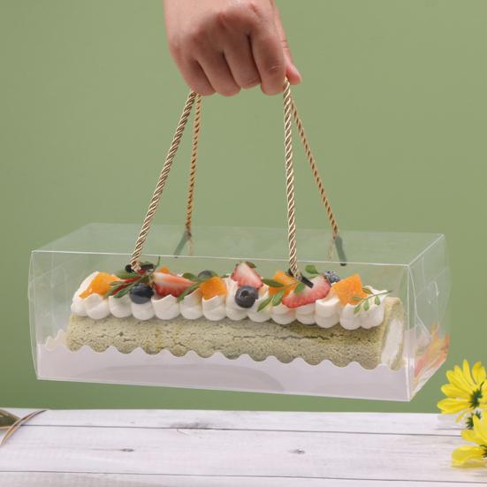 20 шт. ПЭТ упаковочные коробки водонепроницаемые удобные прозрачные дизайн торт