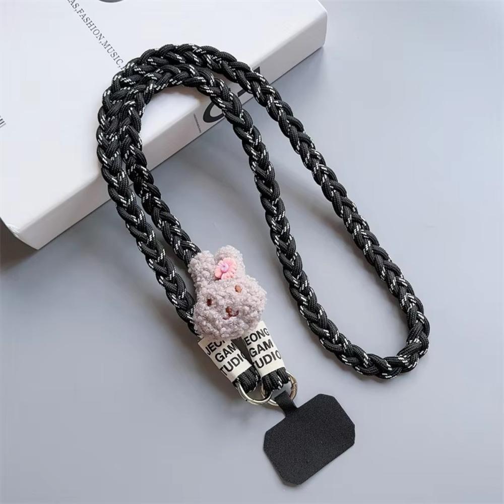 Anti Loss Mobile Phone Lanyard Woven Hanging Ornaments Outdoor Crossbody Neck Strap Women's Belts