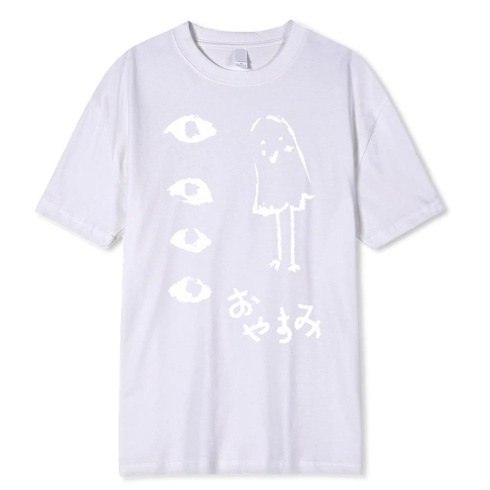 Oyasumi PunPun Modal Print T-Shirts Funny Anime Streetwear Camisetas UnisexShort-sleev Fashion Harajuku Cartoon Tee Shirt