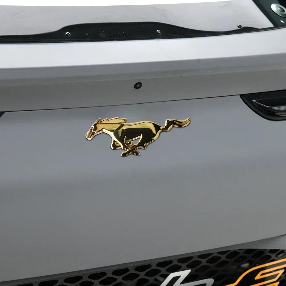 Car Sticker 2026 Ford 2025 Hot 3D Metal Styling Car Front Grill Badge Sticker Decal for Ford Focus Mustang 2 3 4 MK2 MK3 MK5 Fie