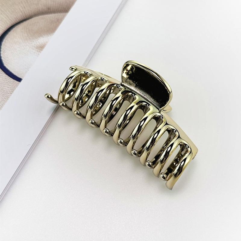 Большие металлические заколки-крабы в японском и корейском стиле для укладки волос