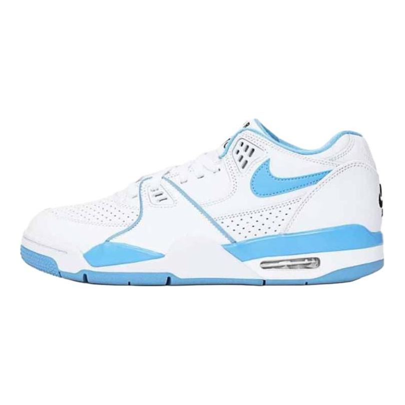 Nike Air Flight 89 Удобные Нескользящие Прочные Низкие Ретро Баскетбольные Кроссовки Мужские кроссовки Бело-синие HJ4484100