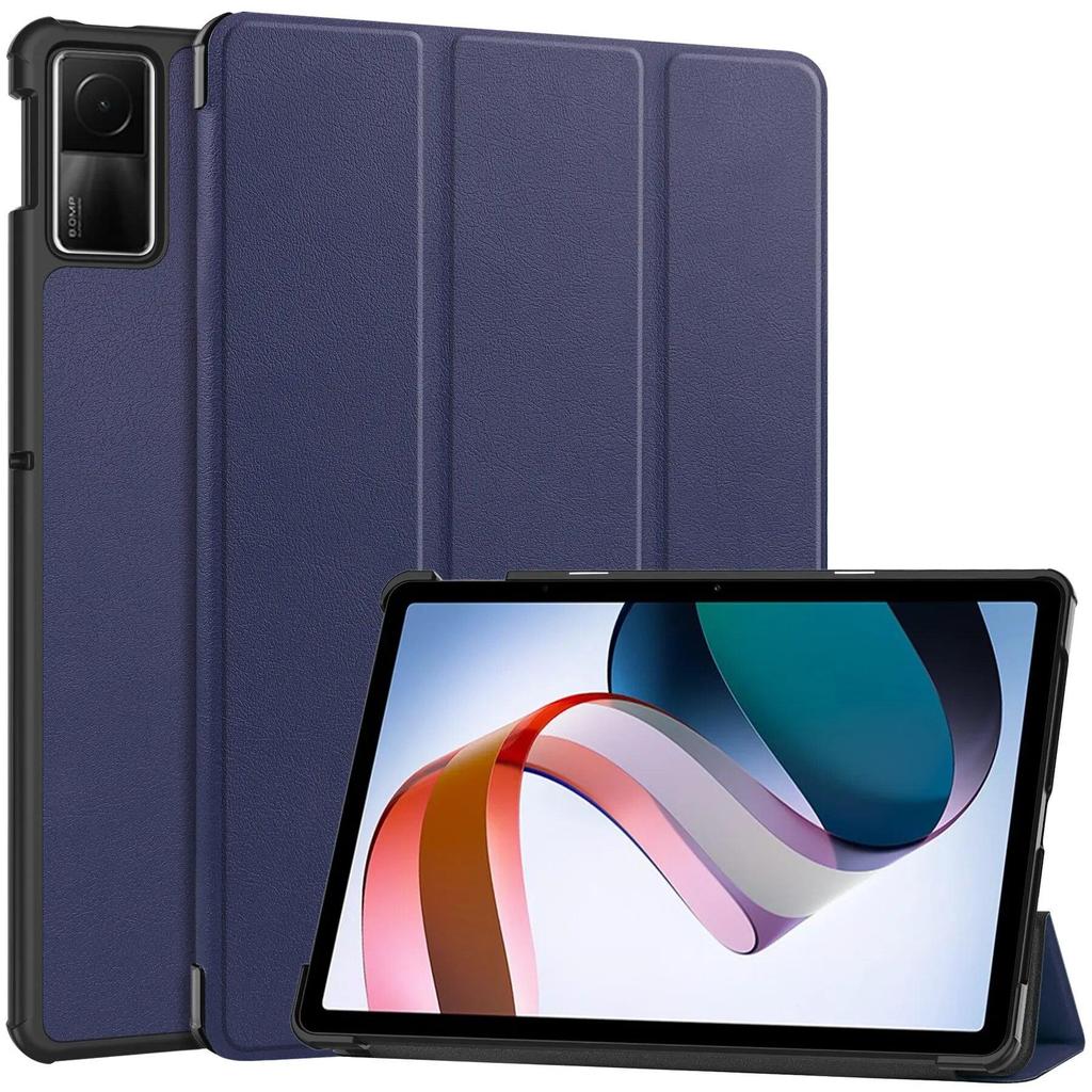 Чехол для Xiaomi Redmi Pad Se 11 дюймов, планшетный ПК, тройная складная тонкая подставка, сплошной магнитный чехол с функцией автоматического пробуждения