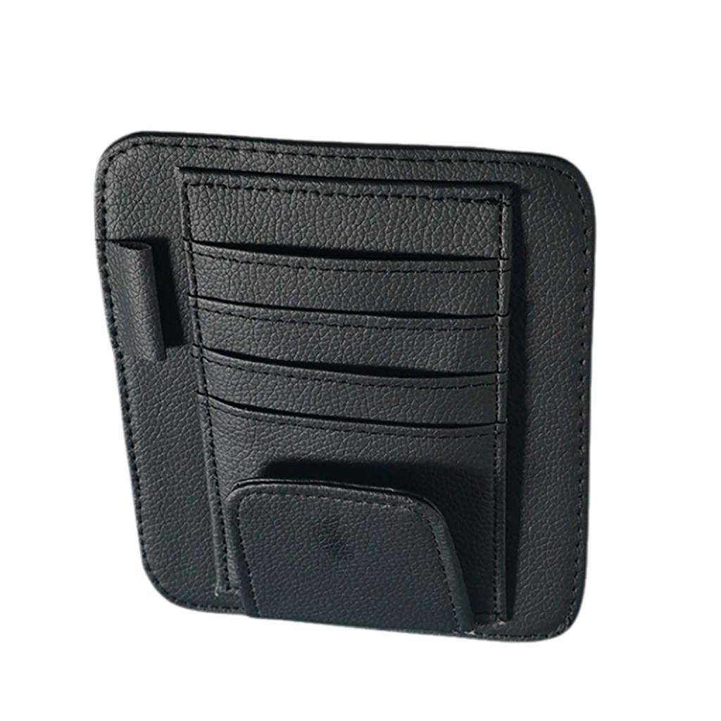 Автомобильные принадлежности, держатель для автомобиля, солнцезащитный козырек, держатель для удостоверения личности, многофункциональный кожаный держатель для ручек, держатель для очков для автомобилей