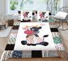 3D Cow Pattern Bedding Set Animal Print Quilt Cover Pillow Case Home Bedding Set AU/EU/US Full Size Single/Double Bed Home Decoration