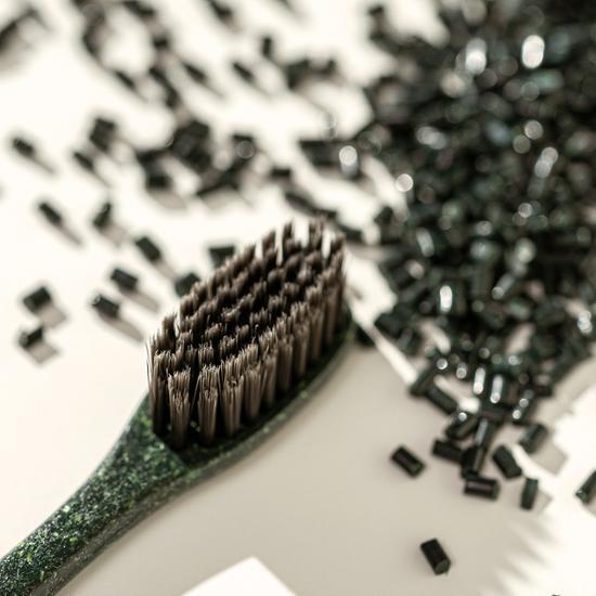 Sodowe Woodchip Triple Double-Sided Fine Bristle Toothbrush (Random Color)