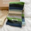 New Rainbow Scarf with Wool Women's Autumn and Winter Versatile Cute Girl Student Neck Scarf