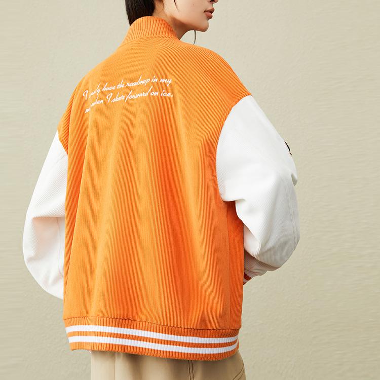 Anta FW22 Baseball Jacket Unisex Orange 152248604-3