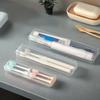Transparent Toothbrush Storage Box Outdoor Travel Portable Dustproof Plastic Toothbrush Holder Toothpaste Storage And Organizer