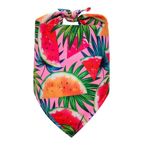 Бандана для собак в повседневном стиле с фруктовым принтом, треугольный шарф для питомца, нагрудник для собак