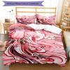 3pcs Genshin Impact1 pattern bedding set duvet cover set includes duvet cover &pillowcases, perfect all season bedroom decoration & gift