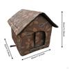 Уличный домик для кошки Теплая утепленная кровать Удобное всепогодное гнездо-укрытие для собаки Котенок